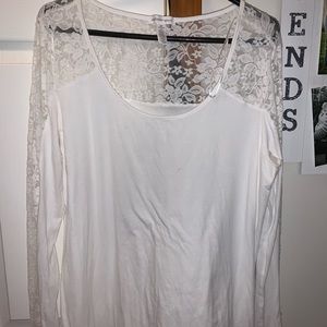 Plus size lace shirt